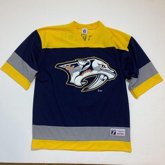 Vintage Nashville Predators NHL Ice Hockey Logo 7 David Legwand Jersey Medium - Picture 12 of 12